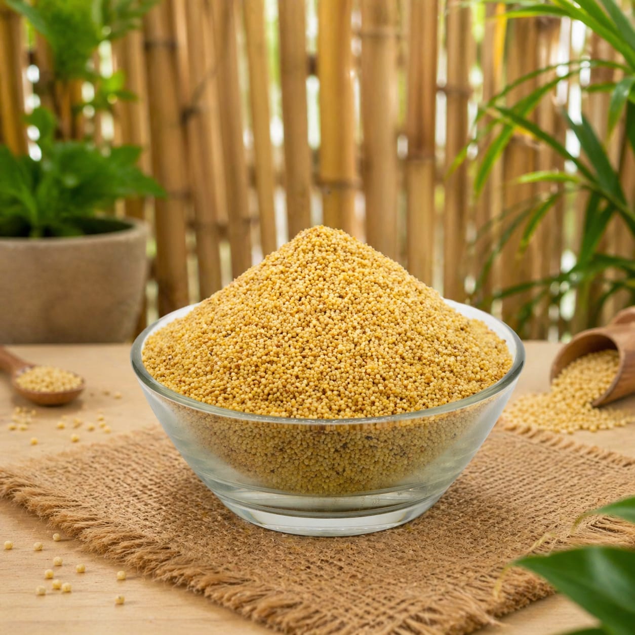 ঢেঁকিতে ভাঙ্গানো কাউন চাউল